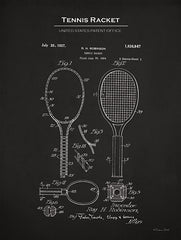 SB1296 - Tennis Racket Patent - 12x16