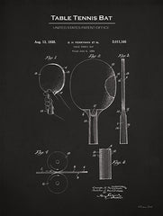 SB1297 - Table Tennis Bat Patent - 12x16