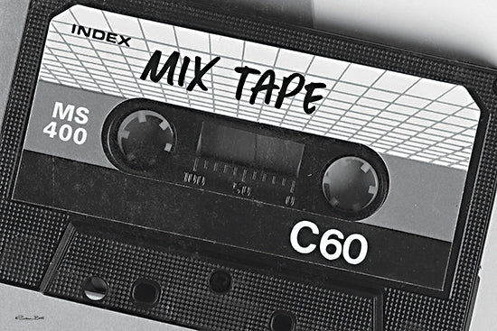 Susan Ball SB1316 - SB1316 - Mix Tape - 18x12 Photography, Music, Cassette Tape, Retro, Black & White, Nostalgia from Penny Lane