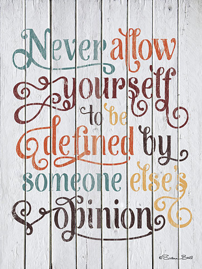 Susan Ball SB380 - Never Allow Yourself - Typography, Inspirational, Signs from Penny Lane Publishing