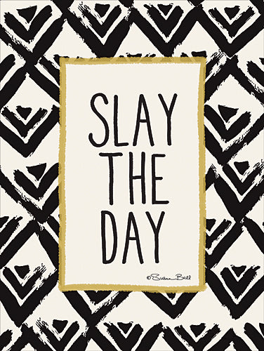 Susan Ball SB459 - Slay the Day - Black, Gold, Sign, Contemporary, Humor, Tween from Penny Lane Publishing