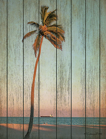 Susan Ball SB688 - SB688 - Vintage Palm  - 12x16 Vintage, Photography, Palm Tree, Ocean, Beach, Sunset from Penny Lane