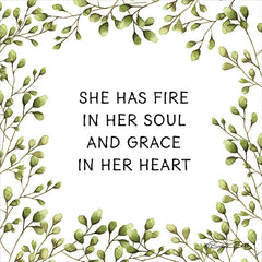 SB729 - Greenery She Has Fire in Her Soul - 12x12