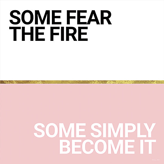 Susan Ball SB787 - SB787 - Become the Fire - 12x12 Become the Fire, Pink and White, Gold, Tween, Signs from Penny Lane