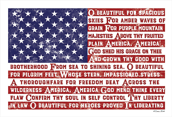 Susan Ball SB903 - SB903 - America the Beautiful Flag - 18x12 America the Beautiful Flag, Flag, USA, Stars and Stripes, Music, Patriotic from Penny Lane