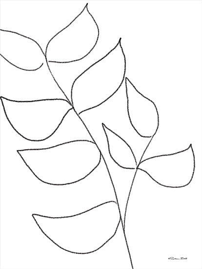 Susan Ball SB994 - SB994 - Leaf Sketch 2 - 12x16 Leaves, Drawing Prints, Black & White, Nature from Penny Lane