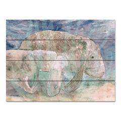 SDS1081PAL - Mother Manatee and Calf   - 16x12