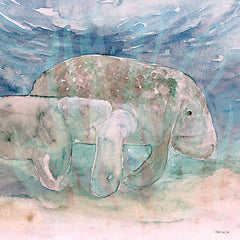 SDS1081 - Mother Manatee and Calf   - 16x12