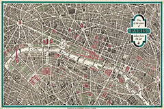 SDS1088 - Map of Paris - 18x12