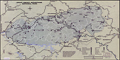 SDS1126 - Great Smoky Mountains National Park Map I - 18x9