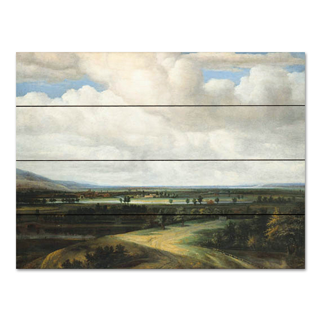 Stellar Design Studio SDS1144PAL - SDS1144PAL - Country Estate from Afar - 16x12 Landscape, Country, Country Estate, Clouds, Sky, Nature from Penny Lane