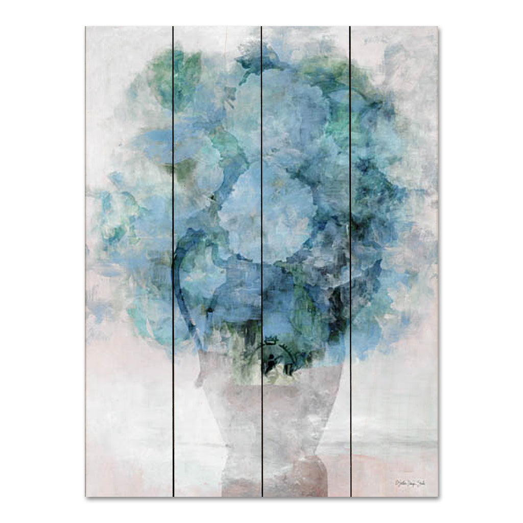 Stellar Design Studio SDS1160PAL - SDS1160PAL - Floral Secrets 1 - 12x16 Abstract, Flowers, Blue Flowers, Vase, Bouquet, Blooms, Botanical from Penny Lane