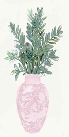 Stellar Design Studio SDS1267 - SDS1267 - Providence Palm 2 - 9x18 Still Life, Greenery, Vase, Pink Vase from Penny Lane