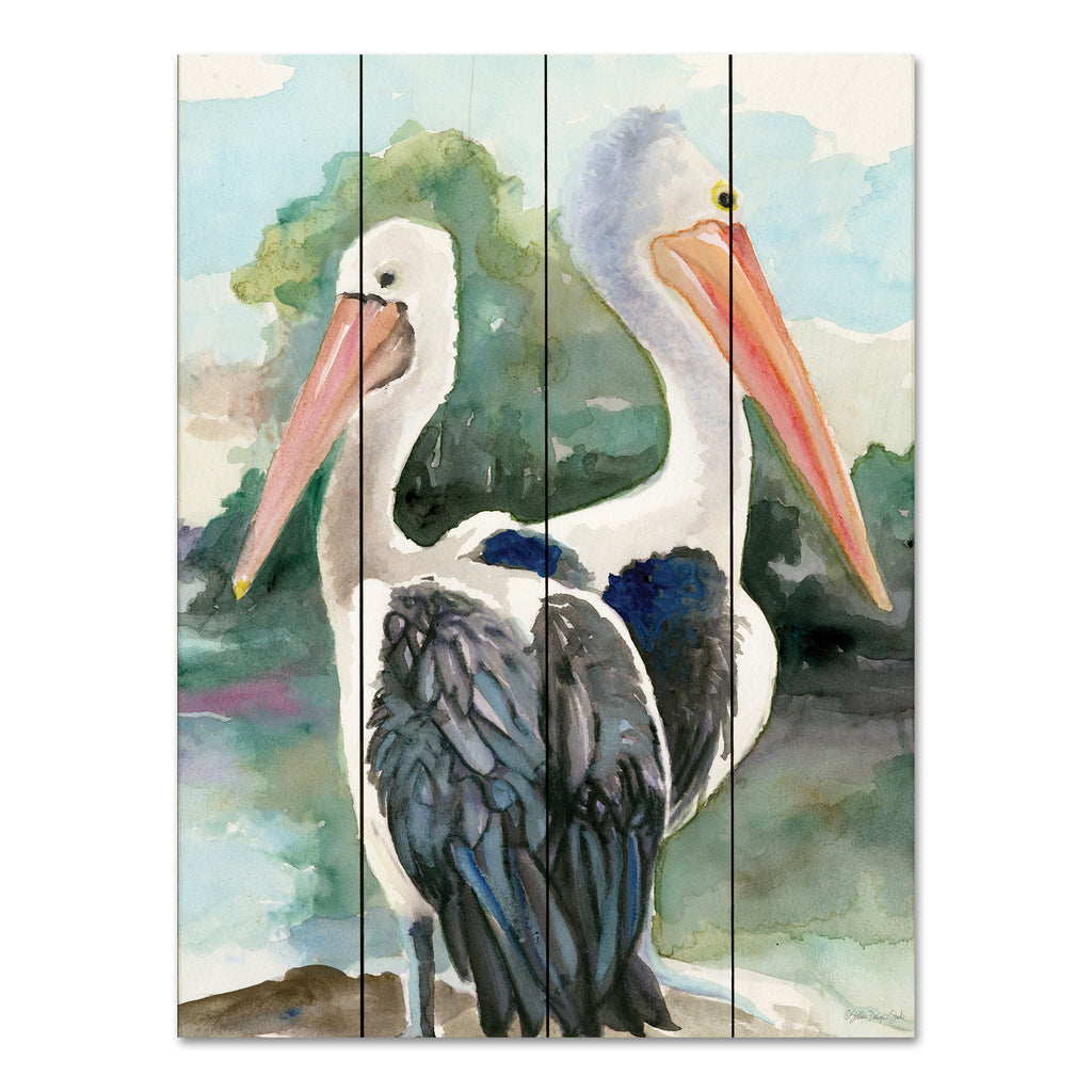 Stellar Design Studio SDS1327PAL - SDS1327PAL - Pelicans by the Bay 2 - 12x16  from Penny Lane