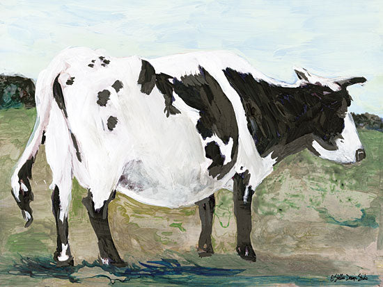 Stellar Design Studio SDS136 - SDS136 - Bessie - 16x12 Cow, Black & White Cow, Farm Animal, Abstract from Penny Lane