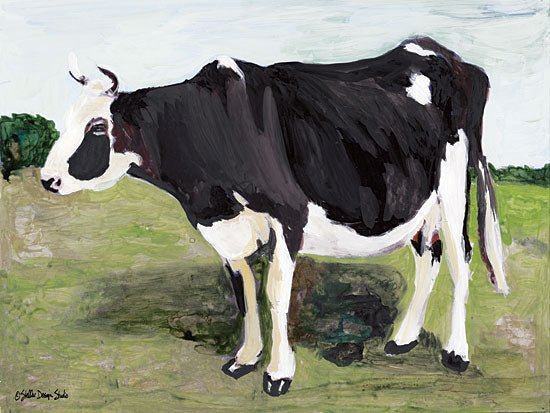 Stellar Design Studio SDS137 - SDS137 - Buttercup - 16x12 Cow, Black & White Cow, Farm Animal, Abstract from Penny Lane