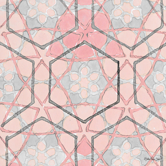 Stellar Design Studio SDS262 - SDS262 - Pink and Gray Pattern 1 - 12x12 Patterns, Pink, Gray, Hexagon from Penny Lane