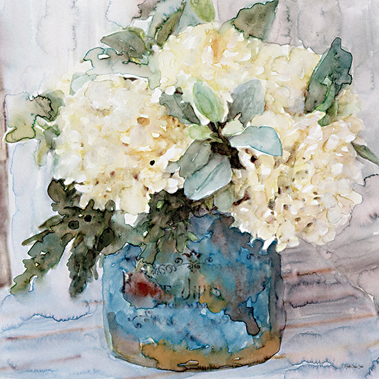 Stellar Design Studio SDS540 - SDS540 - Country Basket of Blooms I - 12x12 Flowers, White Flowers, Country, Abstract, Hydrangeas from Penny Lane