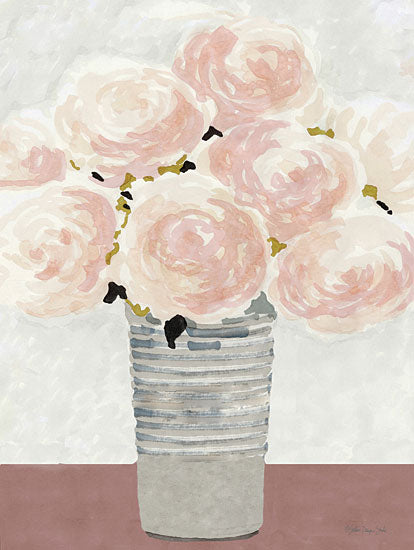 Stellar Design Studio SDS612 - SDS612 - Pick of the Day 1 - 12x16 Flowers, Pink Flowers, Galvanized Tin, Country from Penny Lane