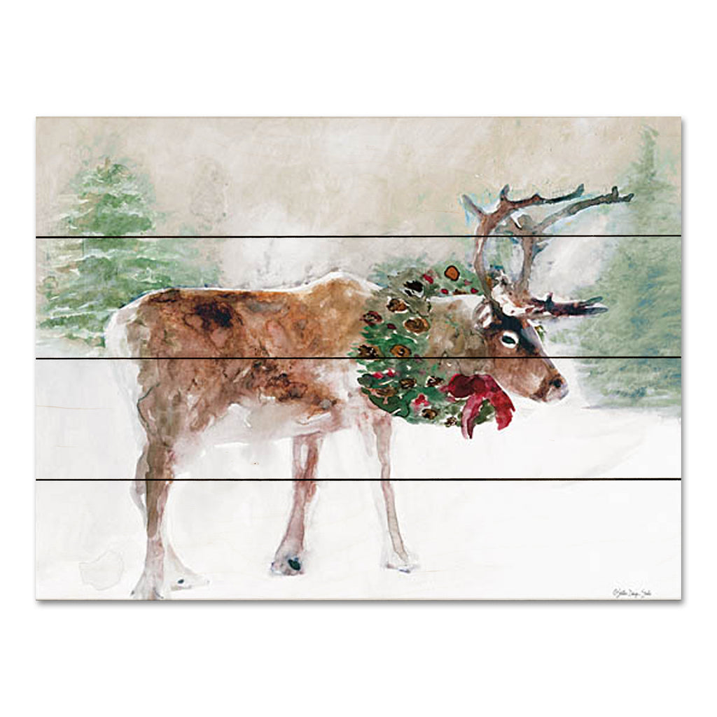 Stellar Design Studio SDS658PAL - SDS658PAL - Wonderland - 16x12 Christmas, Holidays, Deer, Wreath, Whimsical, Abstract, Winter from Penny Lane