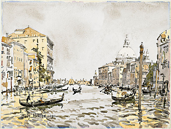 Stellar Design Studio SDS697 - SDS697 - Afternoon on the Great Canal - 16x12 Abstract, Canal, Venice, European, City from Penny Lane