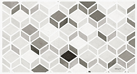 Stellar Design Studio SDS759 - SDS759 - White and Gray Pattern     - 18x9 Cubes, Geometric Shapes, White & Gray, Patterns, Contemporary from Penny Lane