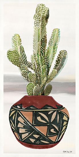 Stellar Design Studio SDS783 - SDS783 - Cactus in Pot 2    - 9x18 Cactus, Vase, Southwestern, Earth Tones from Penny Lane