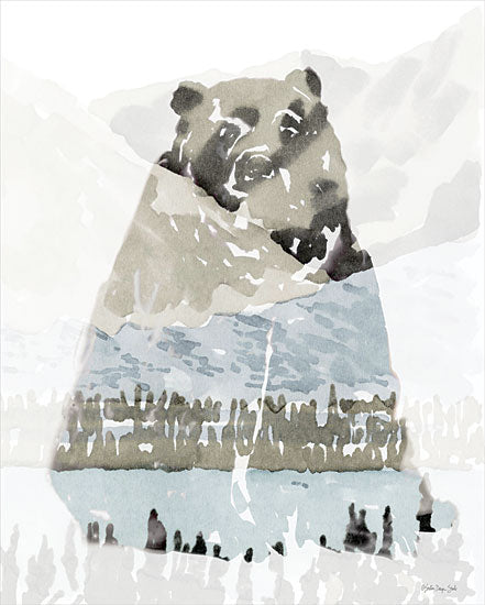 Stellar Design Studio SDS803 - SDS803 - Bear Impression 1 - 12x16 Abstract, Bear, Landscape, Double Exposure, Lodge from Penny Lane