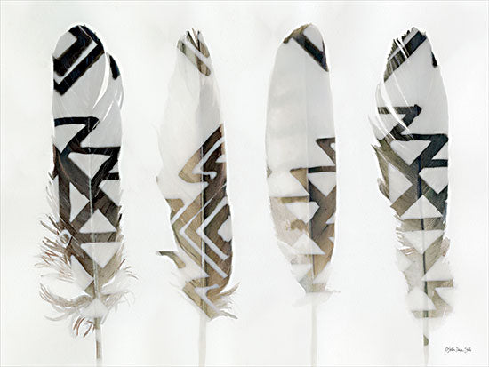 Stellar Design Studio SDS814 - SDS814 - Feathers 1    - 16x12 Feathers, Patterns, Black & White, Southwestern from Penny Lane