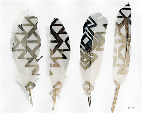 Stellar Design Studio SDS815 - SDS815 - Feathers 2    - 16x12 Feathers, Patterns, Black & White, Southwestern from Penny Lane