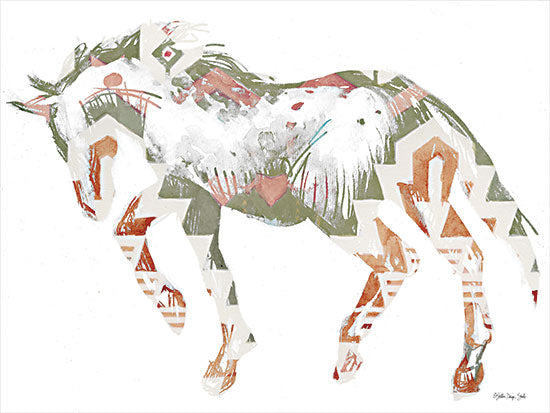 Stellar Design Studio SDS860 - SDS860 - Navajo Horse 2 - 16x12 Navajo Horse, Indian Horse, Western, Southwestern, Patterns, Abstract from Penny Lane