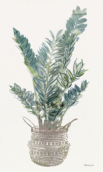 Stellar Design Studio SDS936 - SDS936 - Foliage in Woven Pot 1 - 12x18 Plant, Houseplant, Basket, Woven Basket, Green Plant, Botanical from Penny Lane
