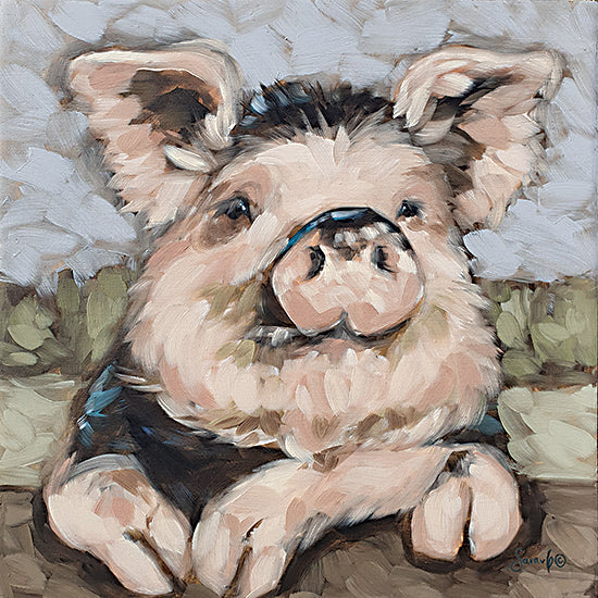 Sara G. Designs  SGD110 - SGD110 - Butterball - 12x12 Pig, Farm Animal, Brush Strokes, Pink Pig from Penny Lane