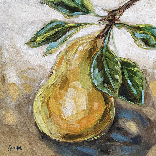 Sara G. Designs SGD161 - SGD161 - So Juicy 1 - 12x12 Abstract, Fruit, Pear, Brush Strokes, Still Life, Kitchen from Penny Lane