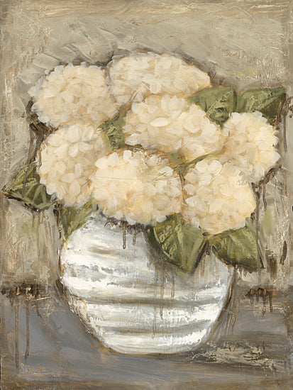 Sara G. Designs SGD207 - SGD207 - Dreamy Blooms - 12x16 Flowers, Ivory Flowers, Bouquet, White Vase, Brush Strokes from Penny Lane