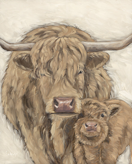 Sara G. Designs SGD218 - SGD218 - Mommy and Me II    - 12x16 Cows, Highland Cows, Mother and Child, Farm Animals, Portrait from Penny Lane