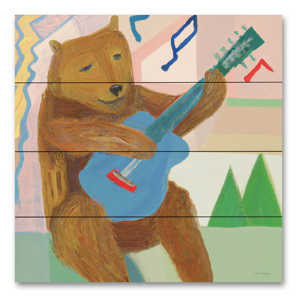 Seven Trees Design ST1038PAL - ST1038PAL - Happy Bear Musician - 12x12  from Penny Lane
