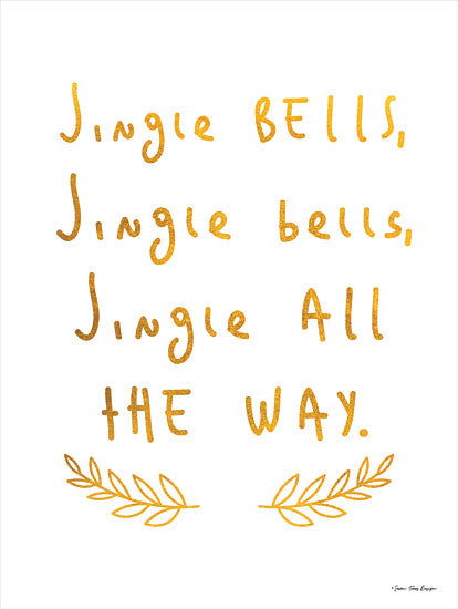 Seven Trees Design ST648 - ST648 - Jingle Bells - 12x16 Jingle Bells, Holidays, Christmas, Music, Gold, Signs from Penny Lane