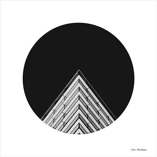 Seven Trees Design ST656 - ST656 - Triangular Architecture - 12x12 Architecture, Abstract, Modern, Black & White from Penny Lane