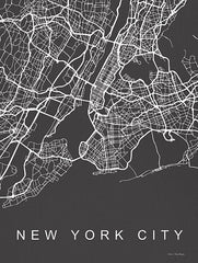 ST706 - NYC Grey Map     - 12x16