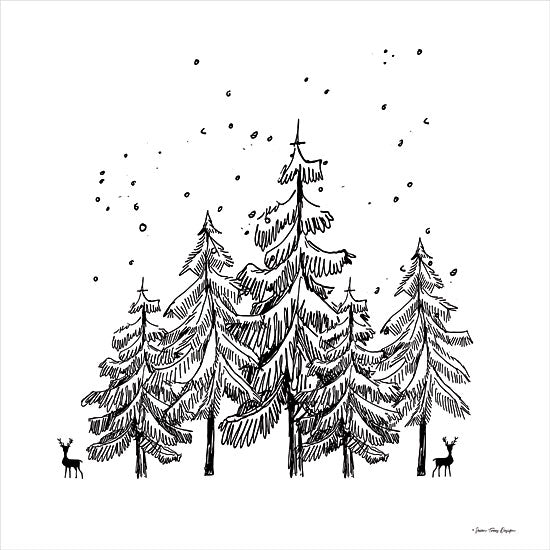 Seven Trees Design ST709 - ST709 - Winter Time  - 12x12 Holidays, Christmas, Trees, Pine Trees, Black & White, Sketch from Penny Lane