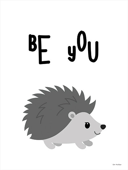 Seven Trees Design ST730 - ST730 - Be You Hedgehog    - 12x16 Hedgehog, Be You, Gray and White, Children from Penny Lane