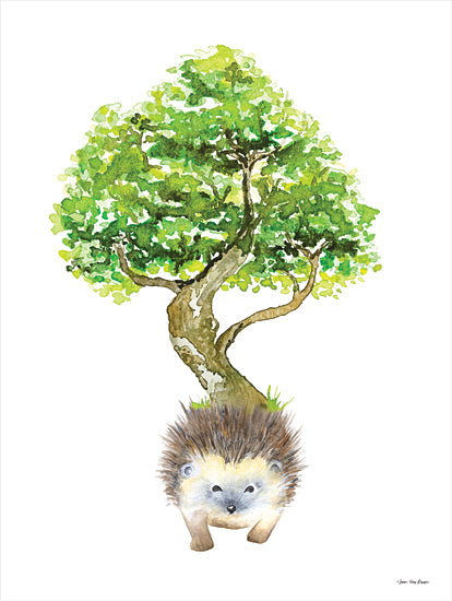 Seven Trees Design ST734 - ST734 - Hedgehog and Tree    - 12x16 Hedgehog, Tree, Humor, Whimsical, Fantasy from Penny Lane
