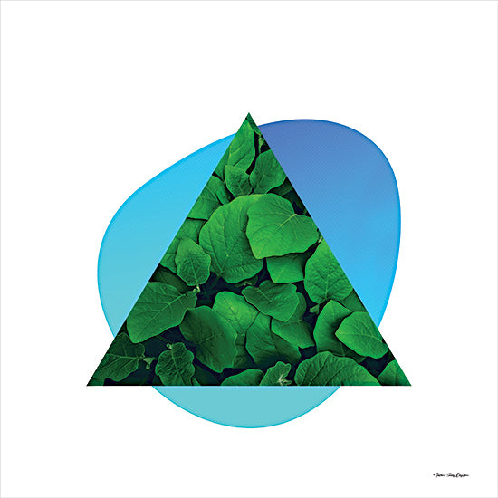Seven Trees Design ST754 - ST754 - Leaves Triangle I - 12x12 Abstract, Triangle, Geometric, Leaves, Modern from Penny Lane