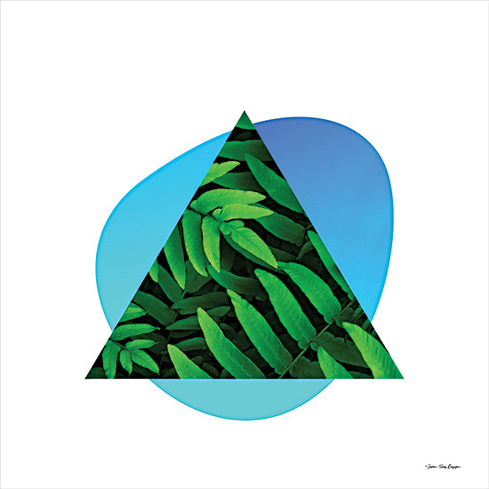 Seven Trees Design ST755 - ST755 - Leaves Triangle II - 12x12 Abstract, Triangle, Geometric, Leaves, Modern from Penny Lane