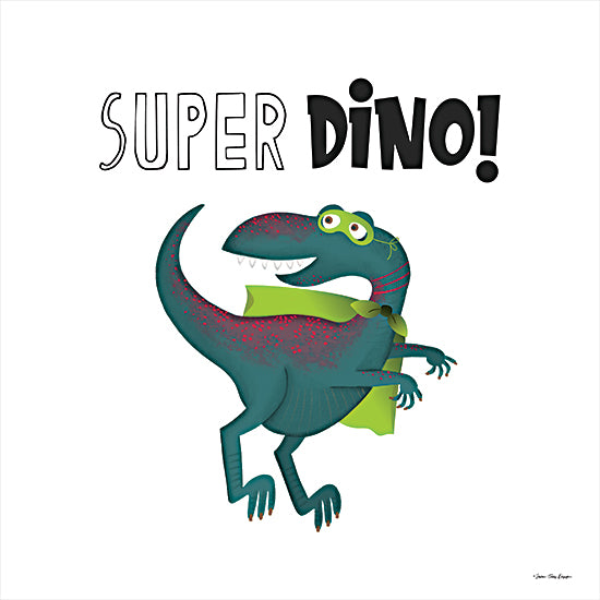 Seven Trees Design ST813 - ST813 - Super Dino - 12x12 Dinosaur, Kid's Art, Superhero, Signs from Penny Lane