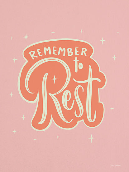 Seven Trees Design ST825 - ST825 - Remember to Rest - 12x16 Rest, Peach, Pink, Signs, Leisure from Penny Lane