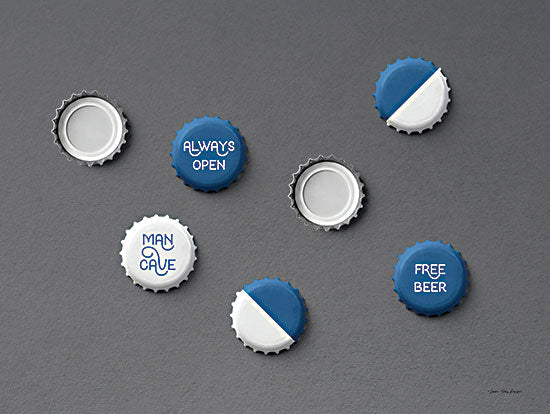 Seven Trees Design ST885 - ST885 - Man Cave Bottle Caps - 16x12 Man Cave, Bottle Caps, Humorous, Masculine, Leisure from Penny Lane