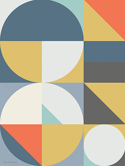 Seven Trees Design ST939 - ST939 - Geo Shapes I - 12x16 Abstract, Geometric Shapes, Circles, Triangles, Contemporary from Penny Lane