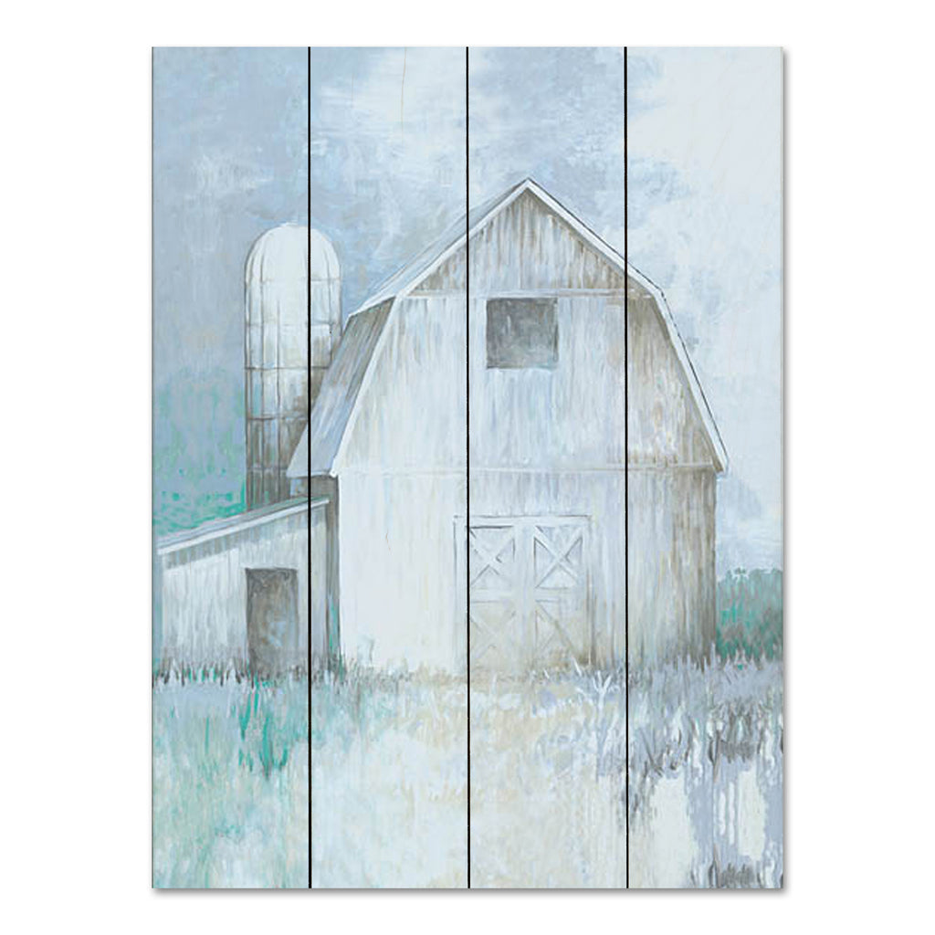 White Ladder WL191PAL - WL191PAL - Country Barn and Silo - 12x16 Barn, Farm, Silo, Abstract, Neutral Palette, Farmhouse/Country from Penny Lane